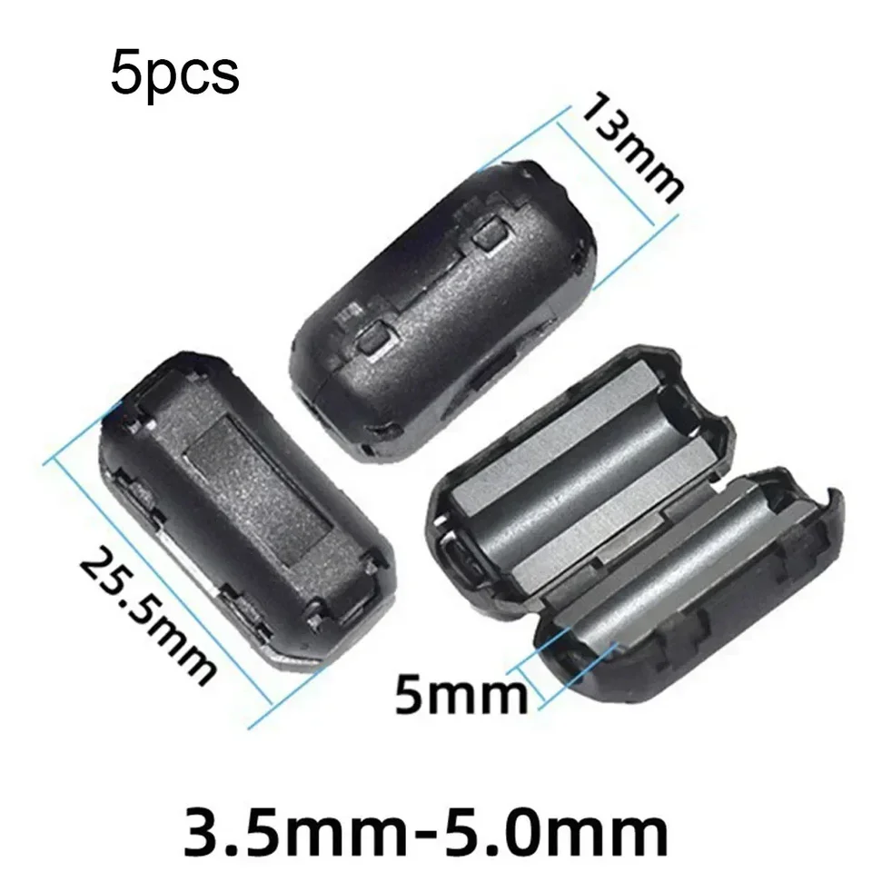 Produktbild von 100 Stück Hohle Ferritperlen 3,5 X 5 X 1,5 Mm – Ni-Zn Anti-Interferenzkerne Für Signal- & Stromleitungen, Zur Unterdrückung Von Hochfrequentem Rauschen