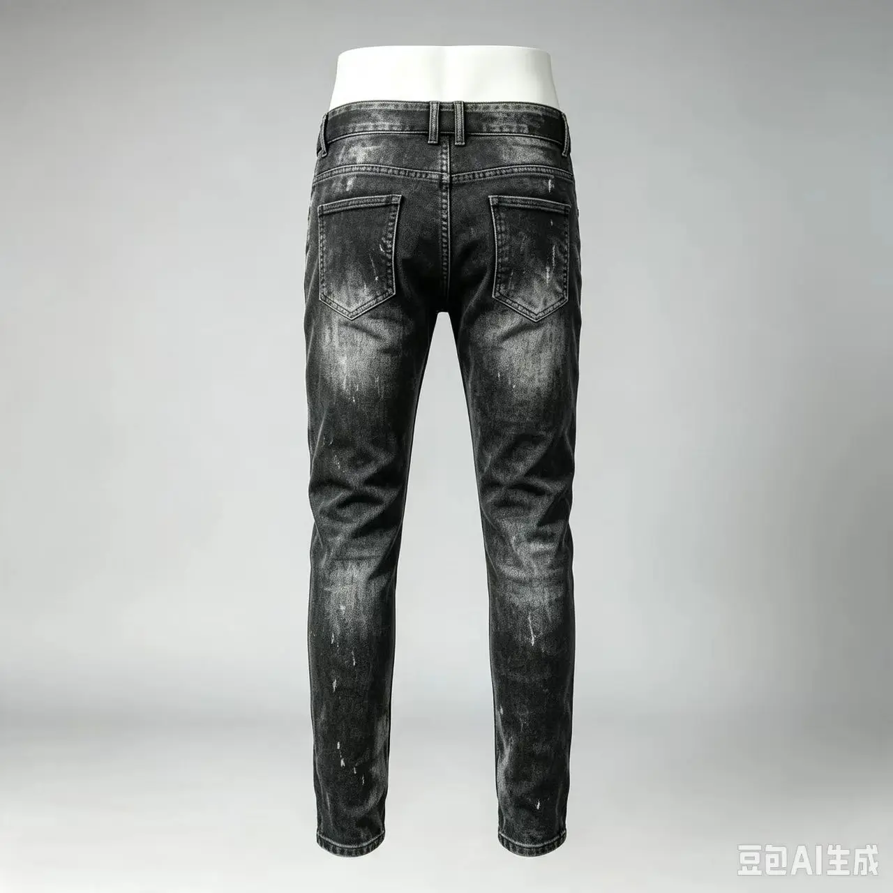 Men's Slim Fit Split Jeans Y2K Fashion Elastic Waist Multi-Pocket Blue Black Designer Colored Split Jeans for Men
