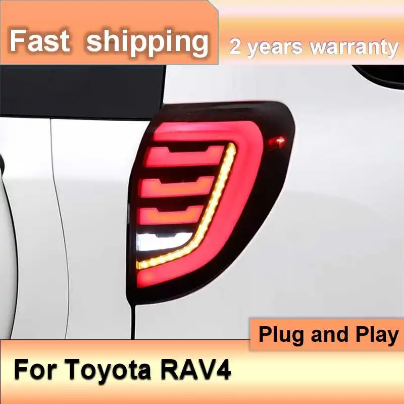 Car Accessories for Toyota RAV4 Taillight 2008-2012 RAV 4 Tail Light DRL+Turn Signal+Brake+Fog+Reversing