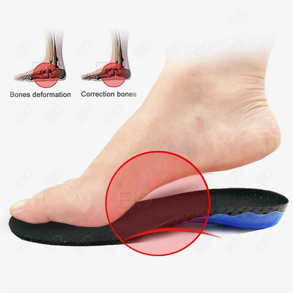 EVA Spring silicone orthopedic arch support Insoles inserts flat feet orthotic shoes sole insoles Plantar Fasciitis,foot care