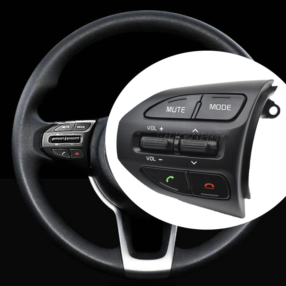 For KIA K2 RIO 2017 2018 2019 2020 2021 Car Multi Function Steering Wheel Audio Volume Music Buttons