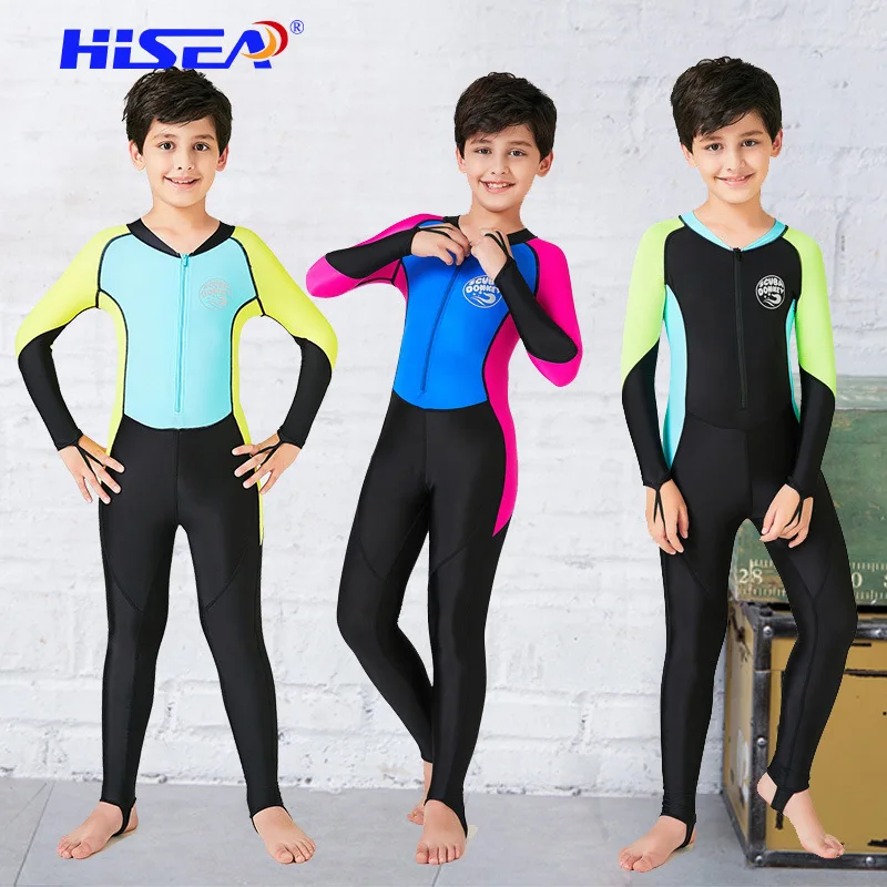 

Boys' One Piece Long Sleeve Jellyfish WaterProof Swim RashGuard Children Sunscreen UPF50+Surfing Bathing Quick Drying Beach Wear