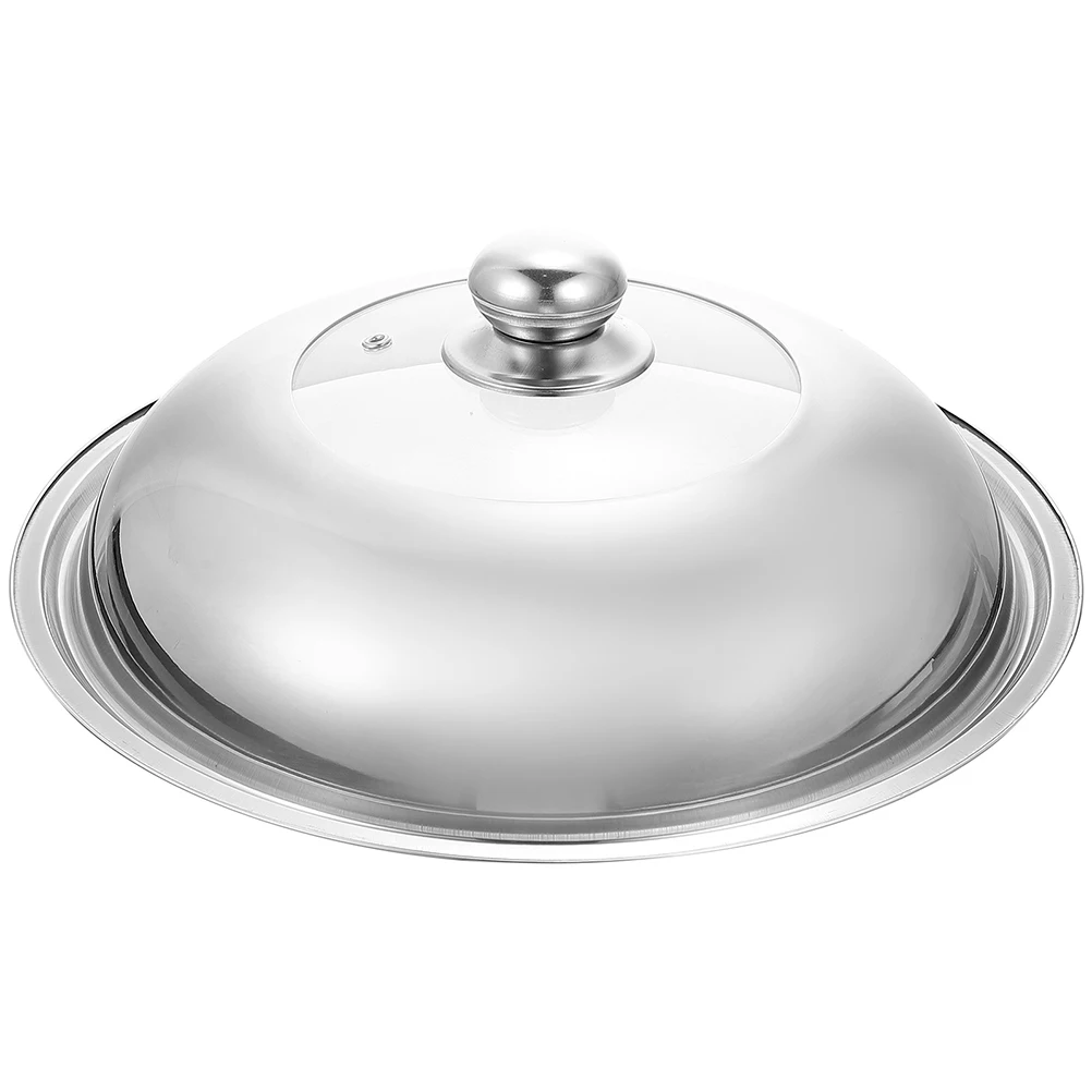 

Wok Cover Household Pan Lid Frying Pot and Cookware Lids for Pans Cooking Utensils