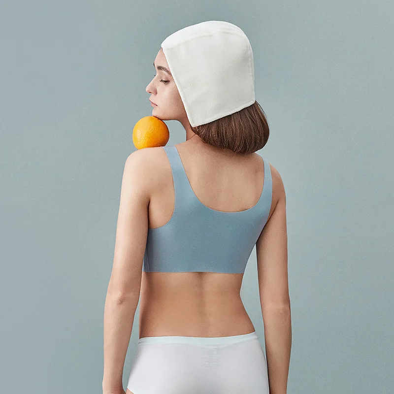 ミス・エミリー ジェリー スポーツ下着 スチールリングなし、シームレスなベストスタイルのギャザートップサポートブラ、快適で通気性があります。