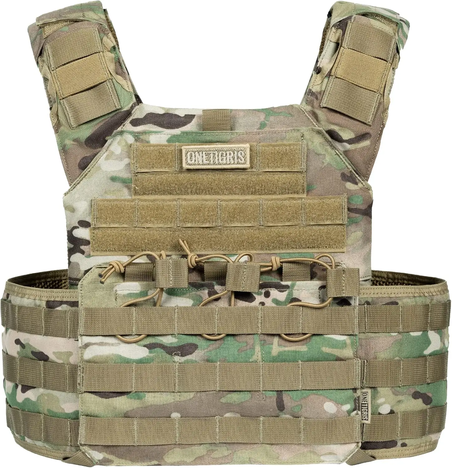 

Tactical Vest, Adjustable MOLLE Vest for Men, 500D Nylon, Outdoor Airsoft Gear
