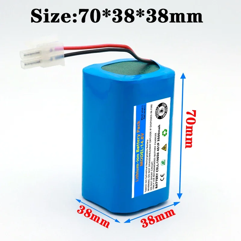 14.8V 4S1P lithium battery pack,For Xiaomi G1, Ecovacs CEN540/546/CR130/DF35 vacuum cleaner lithium battery accessories