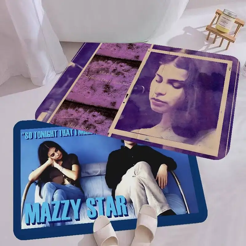 Dream Pop Band M-Mazzy S-Star Bathroom Mat Anti-slip Absorb Water Long Strip Cushion Bedroon Mat Welcome Doormat