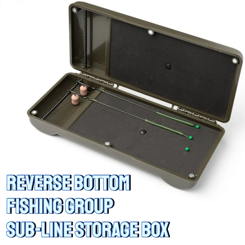 

Reverse Bottom Fishing Group Sub-line Storage Box Lightweight Multi-functional Sea Rods Line Boxes Portable Tackle Supplies Box
