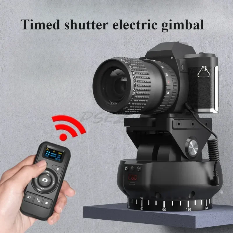 YT-1200 electric pan tilt 360 panoramic remote control rotating dual axis micro SLR camera phone stabilizer