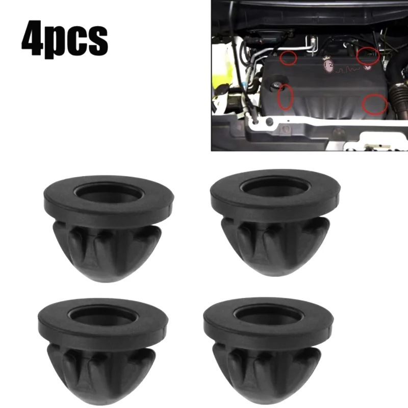 4X Engine Top Cover Trim Rubber Mount Grommet Bush Bump Stop 11127614138 For 1 2 3 4 5 6 7 SERIES X1 X2 X3 X4 X5 X6 Mini