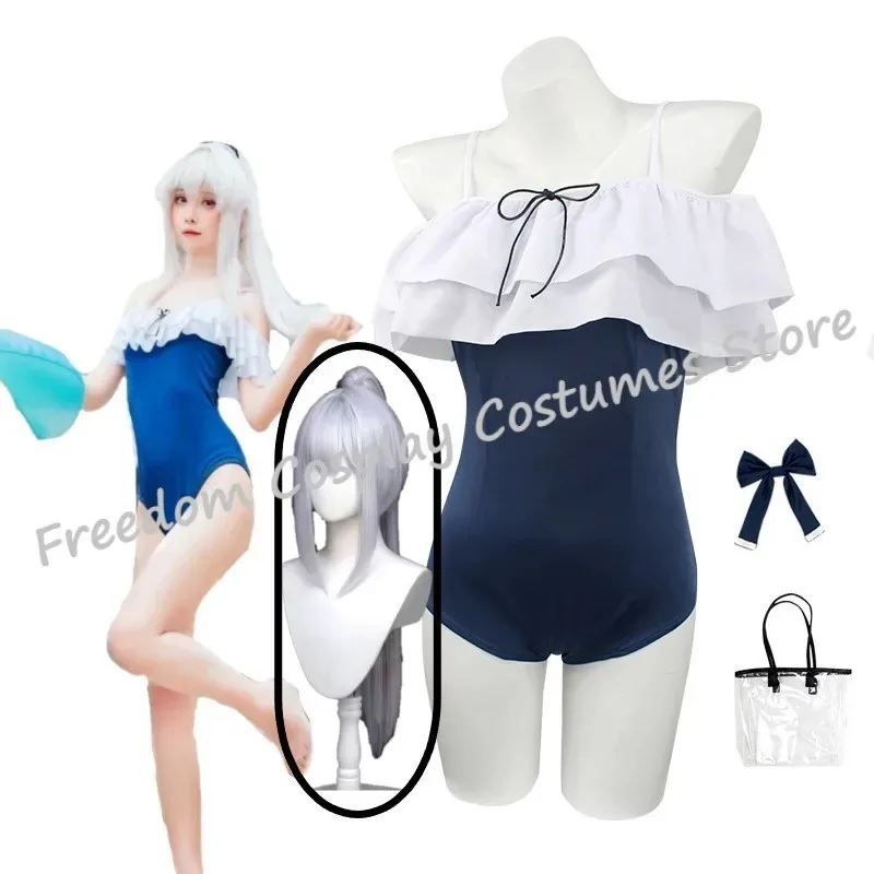 

Tsukiyuki Miyako Blue Archive Cosplay Costume Wig Miyako sexy Swimsuit Summer Beach Bag Swimwear Halloween Party Carnival Outfit