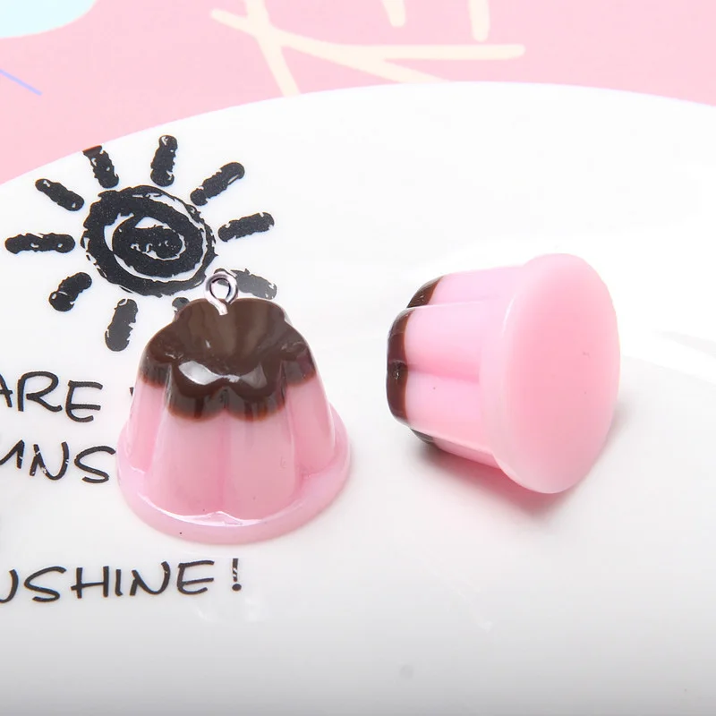 10Pcs Simulation Jelly Kawaii Food Resin Charms for Jewelry Making Accessories DIY Pendant Earrings Keychain Necklace Decoration