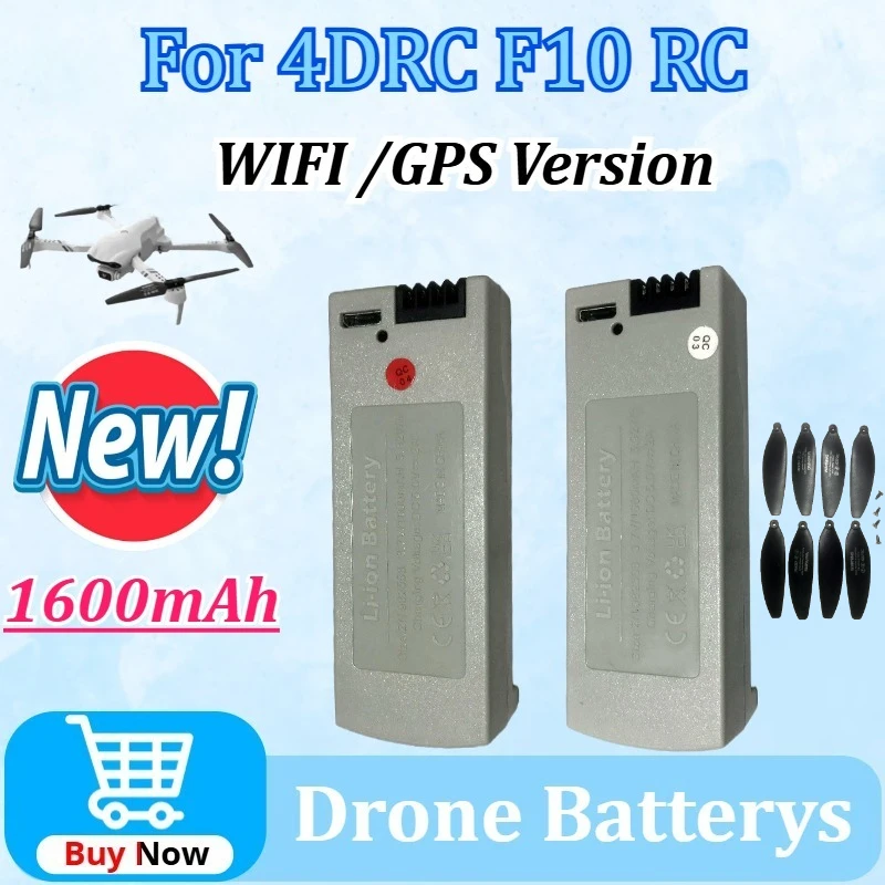 

New 3.7V 1600mAh 4DRC F10 Drone Battery for 4DRC F10 RC Plane WIFI /GPS Quadcopter Battery High Quality Rechargeable Battery