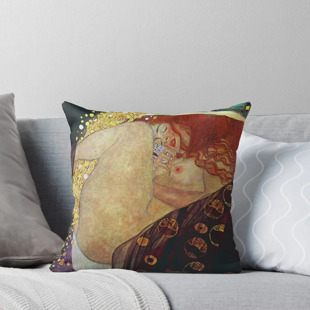 Gustav Klimt Dana? Throw Pillow christmas pillow case Decorative Cushion Sofa Cushion Pillowcase Cushion pillow