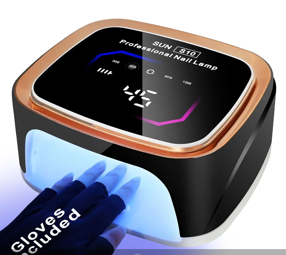 108W LED UV rechargeable, lampe à ongles 36LEDS vernis gel professionnel sans fil pour manucure et durcissement de tous les vernis à ongles gel à la maison