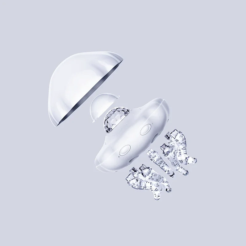 مصباح إسقاط قنديل البحر المحيطي، مؤقت بلوتوث، ضوء ليلي مثير للاهتمام مع 8 ألوان متغيرة ديناميكية وجميلة #5