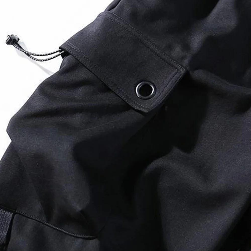 Loose Harem Pants Men Cargo Trousers Hip Hop Outdoor Casual Ankle Length Pant Streetwear Pocket Sweatpants Motorcycle pants Male