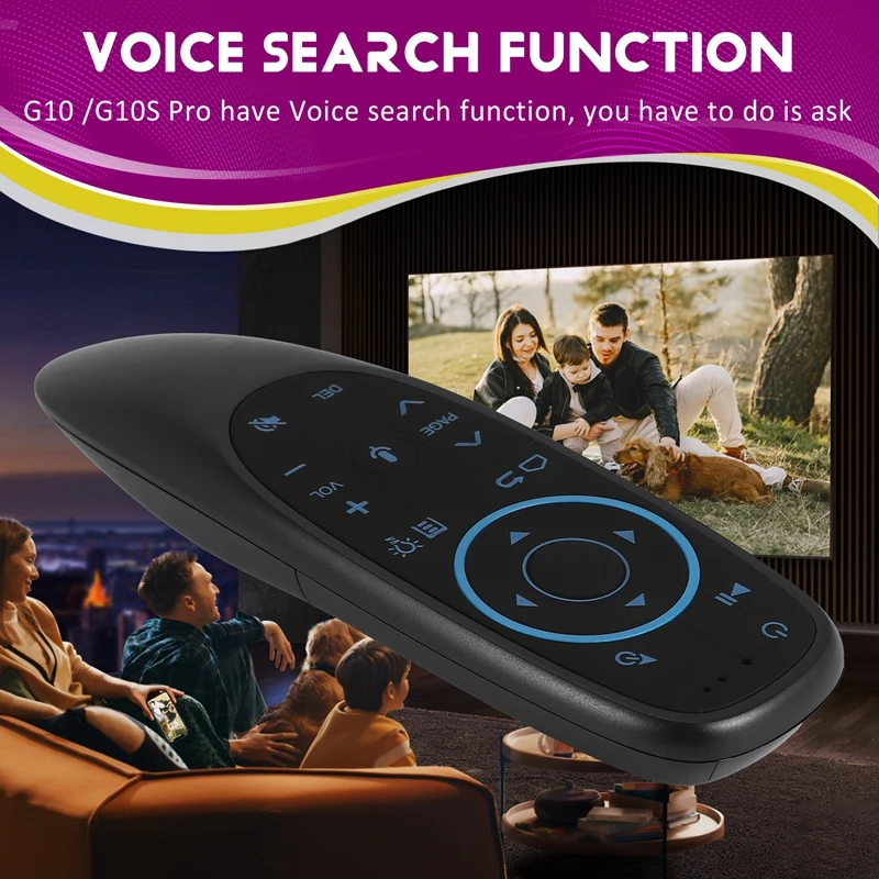 G10S Pro BT Airmouse Backlit Voice Remote Control Wireless For Google Player IR Learning G10 Gyroscope For Android TV Box