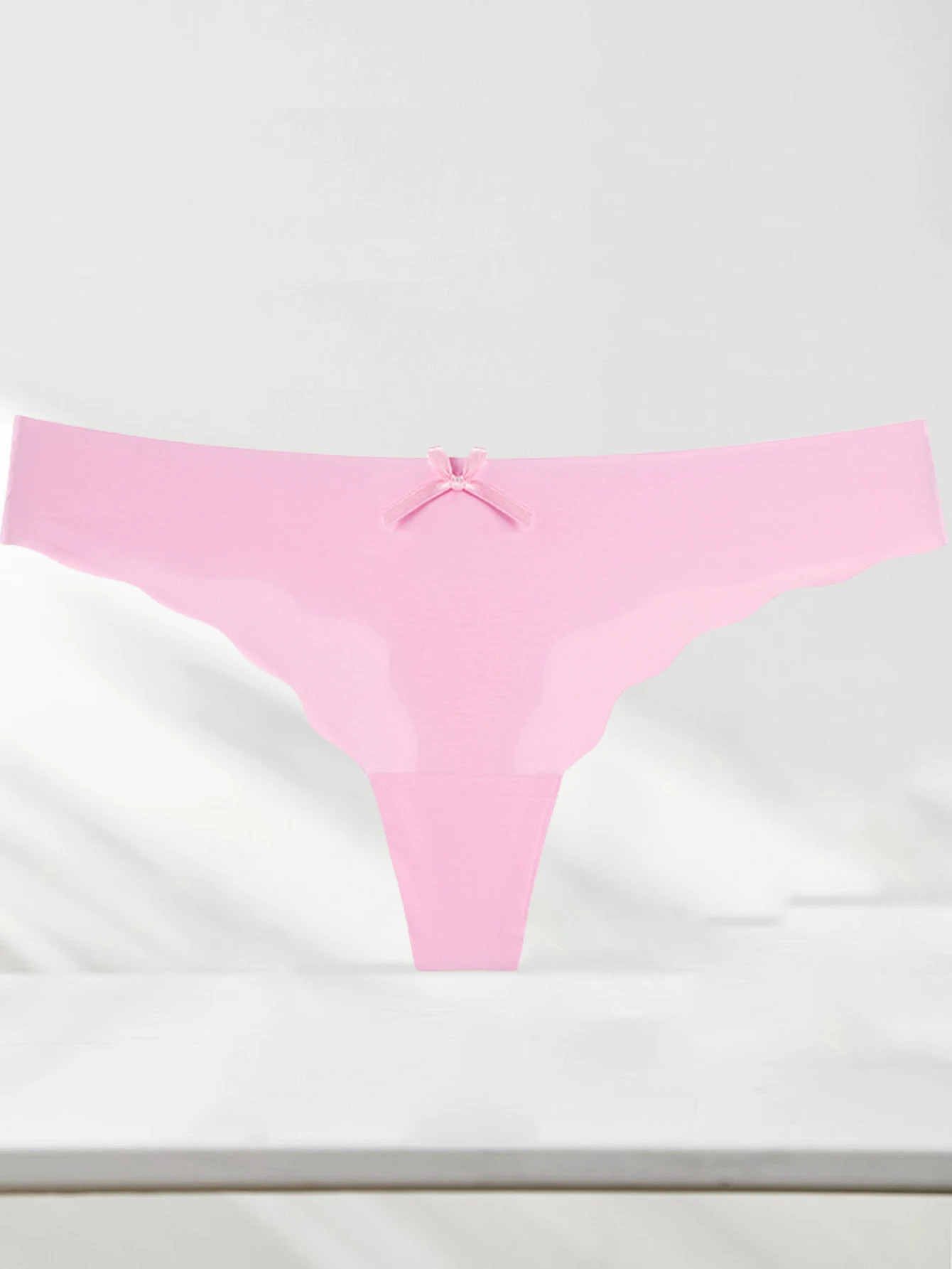 1 pcs Traceless Women's Panties Bowknot Multicolor Low Waist Comfortable Breathable Invisible Sports@0331 image 4