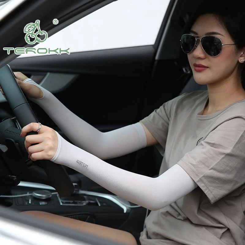 

Летние солнцезащитные рукава для защиты от УФ-излучения, охлаждающие рукава для вождения и езды на велосипеде, унисекс, из ледяного шелка