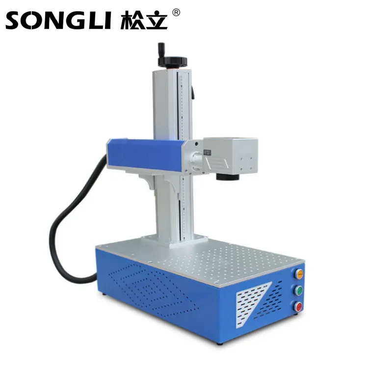 

lazer engraving machine 20w 30w desktop stamp making machine 100w fiber laser marking machine