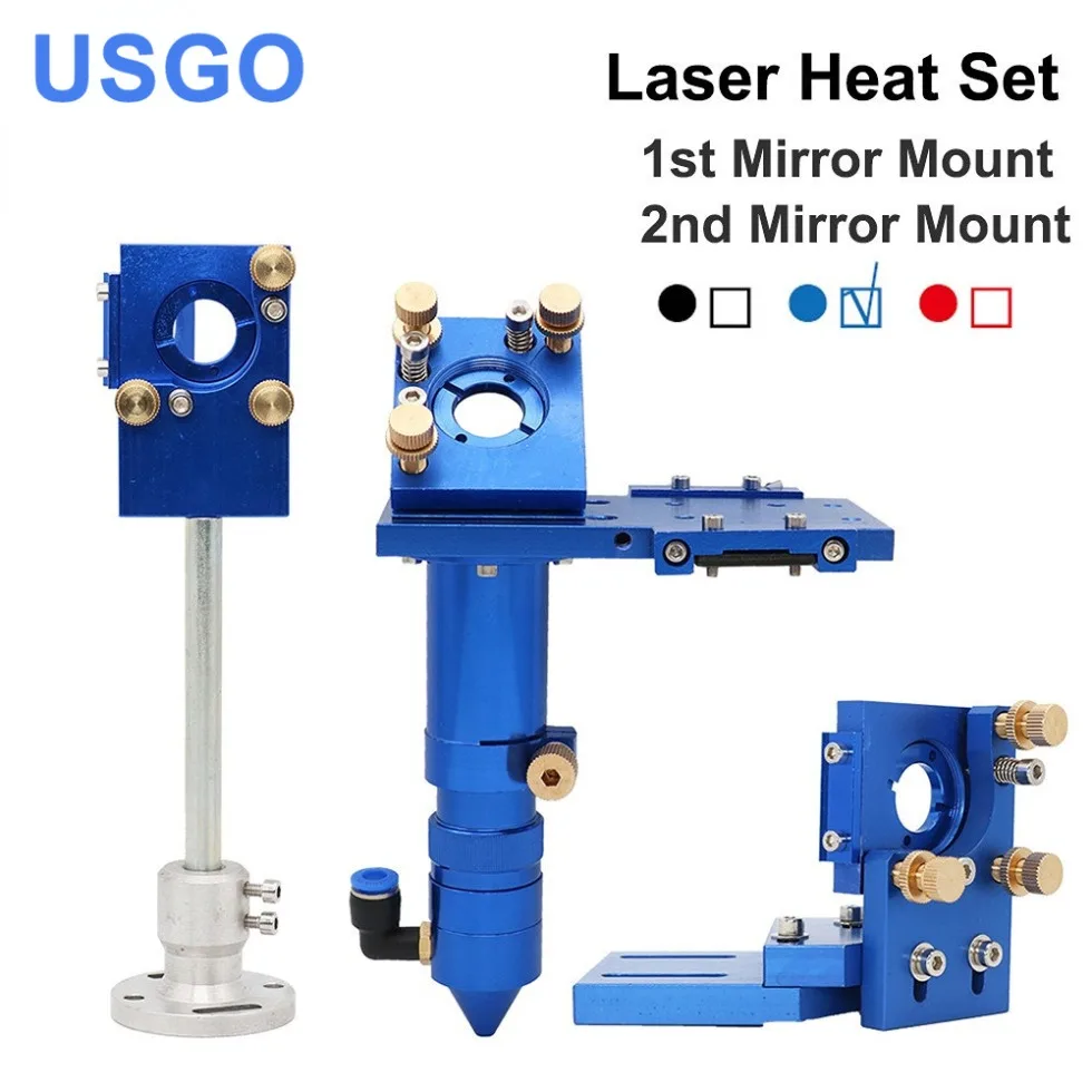 

USGO High Quality CO2 Laser Head Focus Lens 20mm Reflective Mirror 25mm Integrative Mount for Laser Engraving Cutting Machine