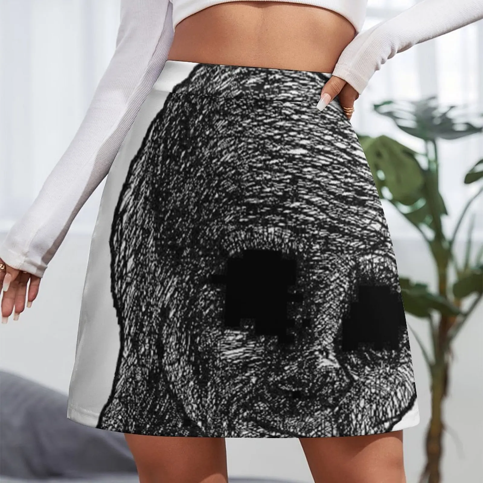 Depressed Wojak Minirock-Skorts für Damen, Rock-Set, Minirock