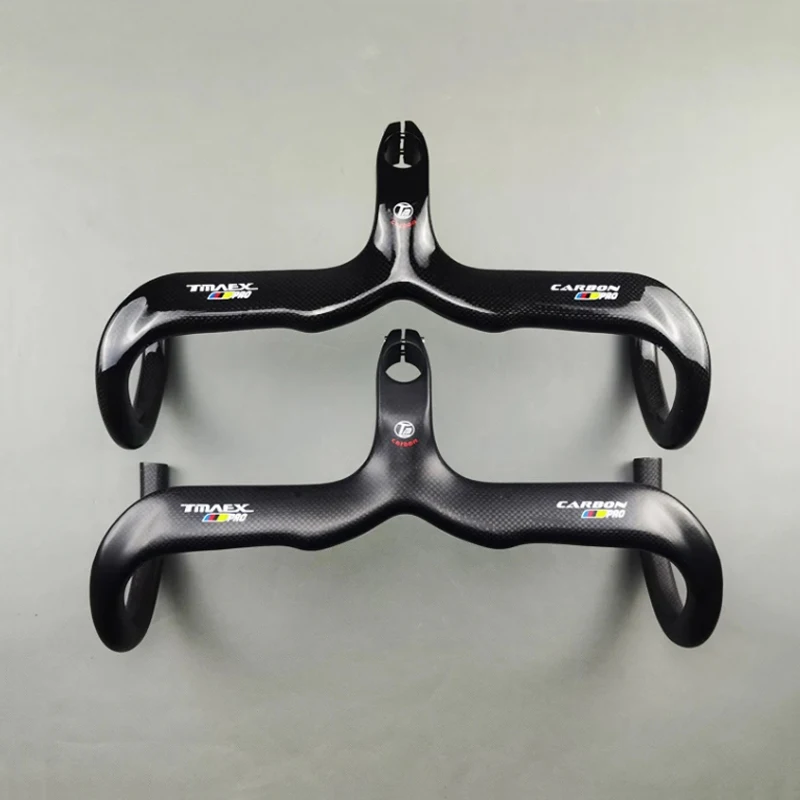 Full Carbon Road Bike Handlebar with GPS Computer Holder, New, 1 Integrated, 28.6mm, 400mm, 420mm, 440mm