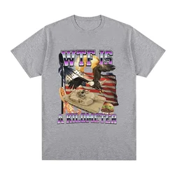 Wtf Is A Kilometer Meme Graphic T Shirt Men's Fashion Hip Hop T-shirt Summer Casual Short Sleeve Oversized T Shirts