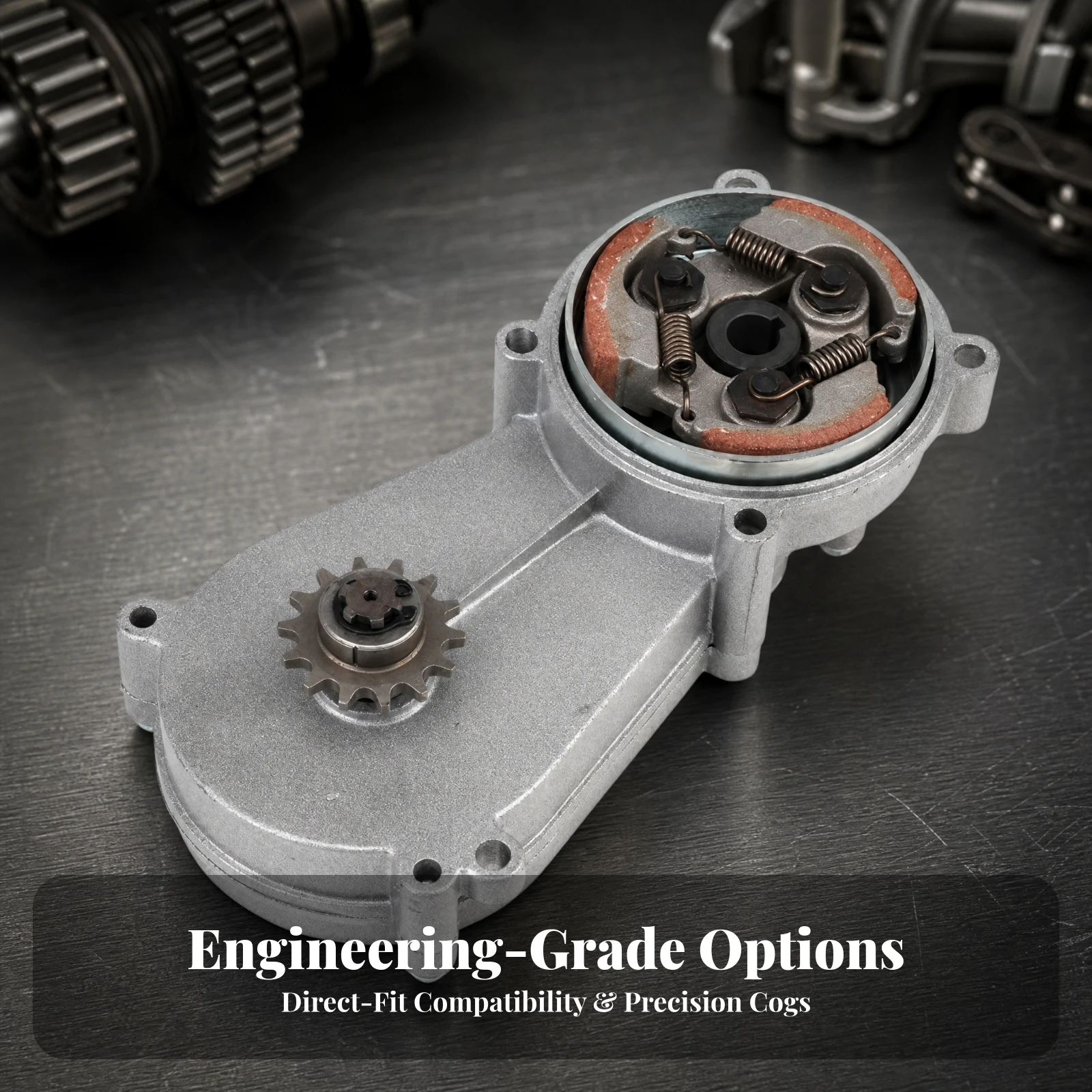 Mini off-Highway Motorcycle Gearbox Compact Gearbox with Centrifugal Clutch Metal Gearbox with Drive Sprocket