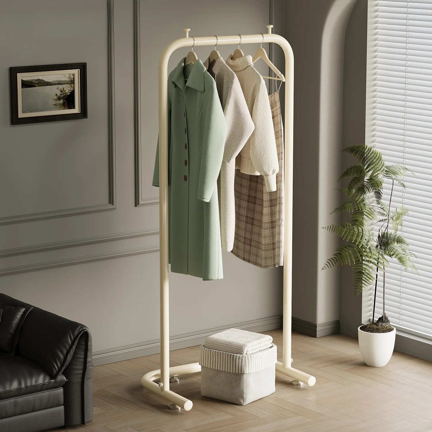 

Напольная сушилка для белья и одежды, компактная вешалка для спальни, гостиной, балкона, для быстрой сушки