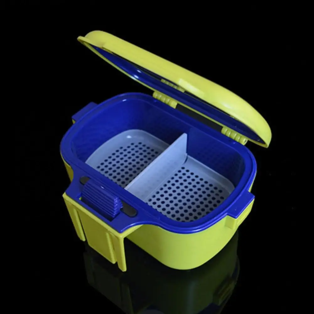 Breathable Fishing Bait Box Moisture-Retaining Storage Container Live Baits Box Insulated Fishing Lures Red Worm Tackle Box