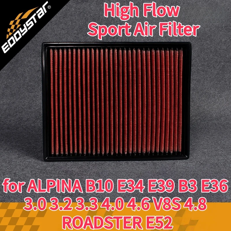 

Спортивный воздушный фильтр с высоким расходом для ALPINA B10 E34 E39 B3 E36 3.0 3.2 3.3 4.0 4.6 V8S 4.8 ROADSTER E52 Моющиеся гоночные впускные фильтры