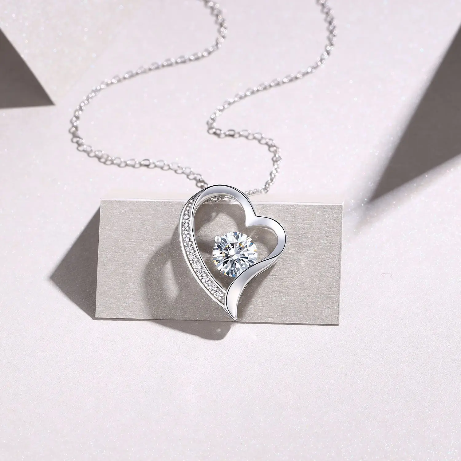 Halskette aus 925er-Sterlingsilber, Zircom für Damen, 18 Karat vergoldet, Schmuckanhänger, Geburtstagsfeier, Geschenk, Schmuck, Geschenk, Neu, N5768