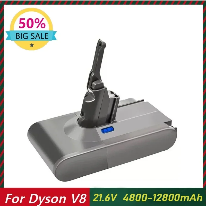 Batería V8 de 128Ah y 21,6V para aspiradora Dyson SV10, batería de iones de litio absoluta para animales, batería recargable SV10