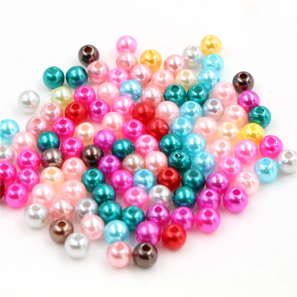 Hot Sale 300pcs 5MM Mixed Color Fashion Bright Candy Color Acrylic Pears Spacer Loose DIY Bracelets & Necklaces Making-Z4-14