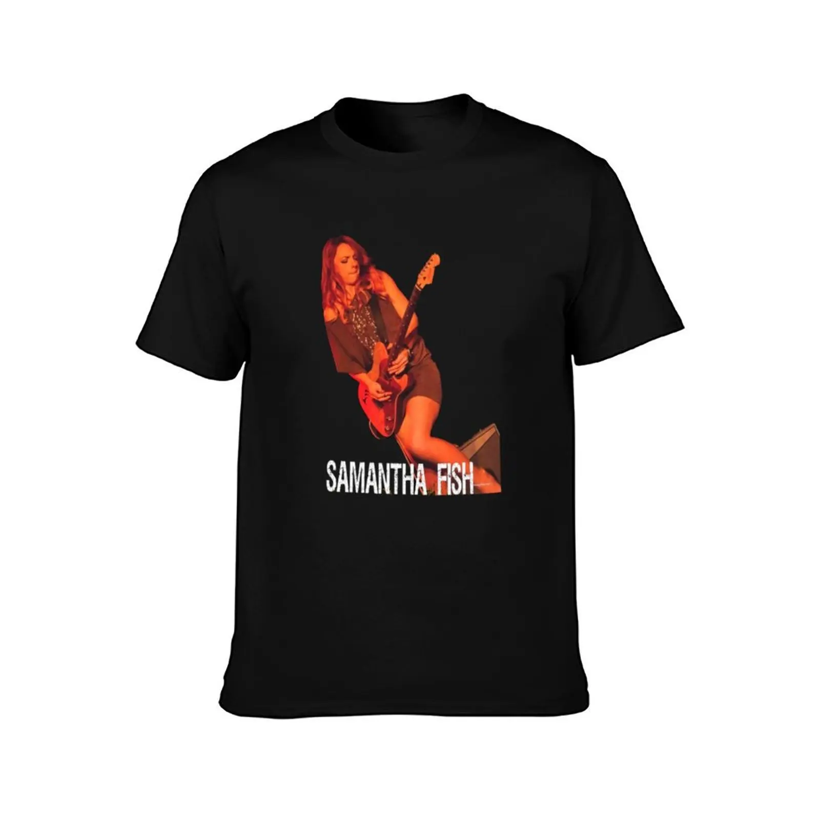 SAMANTHA FISH MUSIC ARTWORK T-Shirt Big and Tall Solid Color T-Shirt