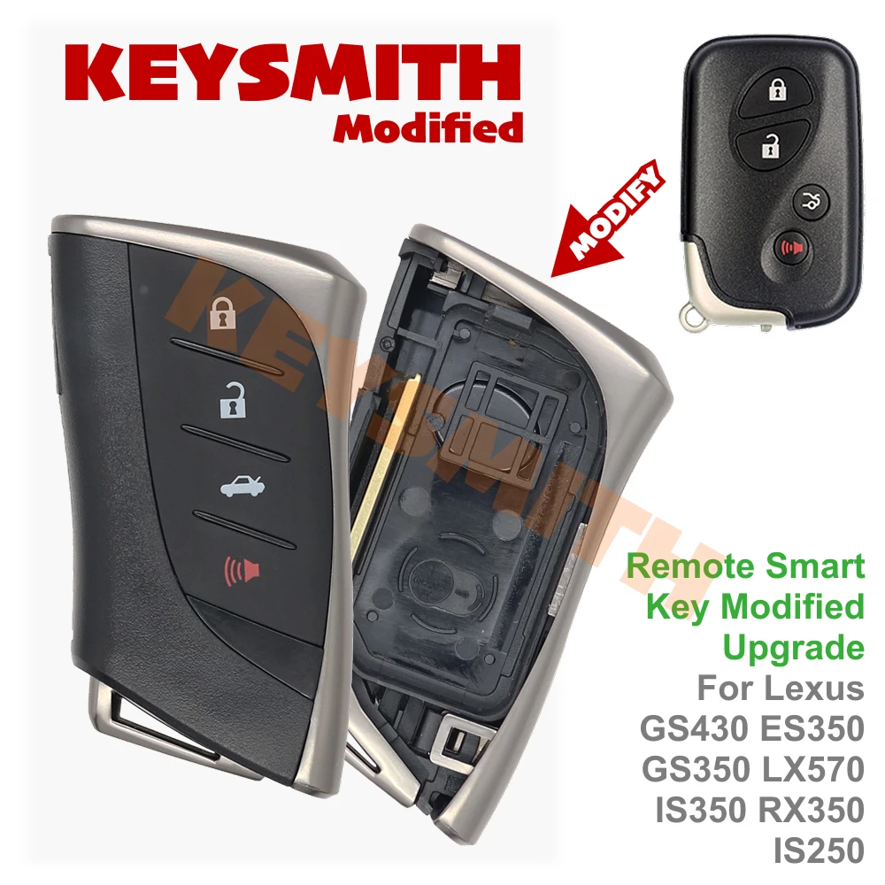 KEYSMITH Fernbedienungs-Smart-Key-Upgrade für Lexus GS430 ES350 GS350 LX570 IS350 RX350 IS250 Schlüsselgehäuse – Detail 1