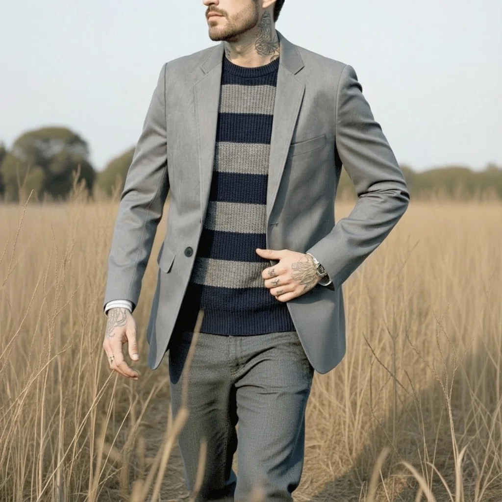 Men's European Fashion Single- - Men'S Urban Formal Wear ulasan dan harga