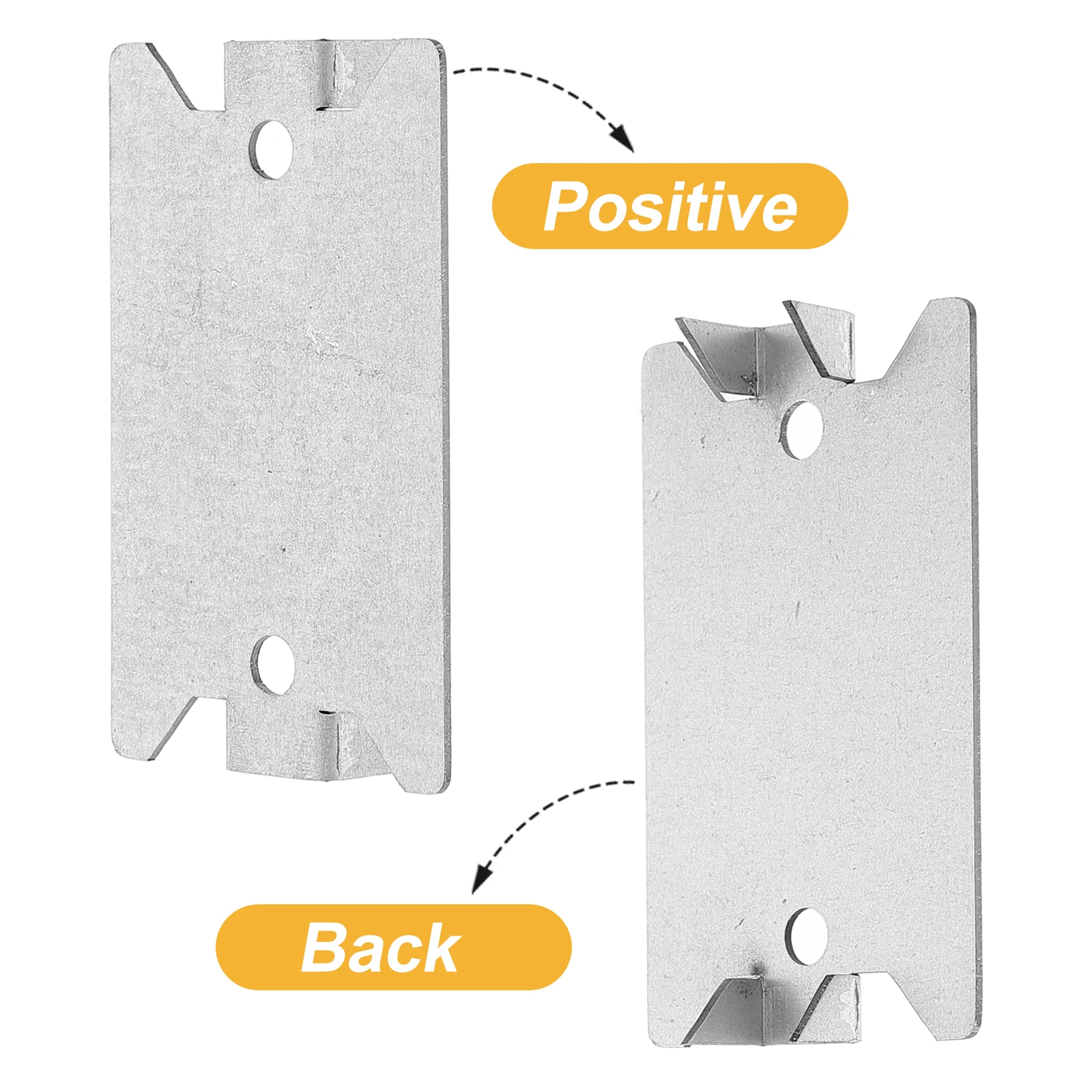 

50pcs Cable Protection Plate Heavy Duty Wood Nail Plates Wire Rope Electric Shielding Safeguarding Installation Pieces