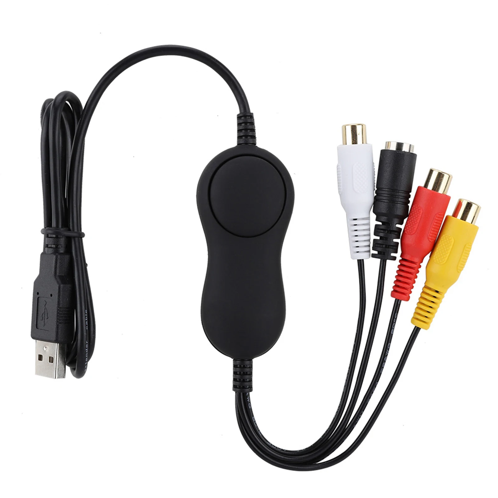 بطاقة التقاط الصوت والفيديو محول محول USB2.0 UVC بطاقة التقاط الفيديو التناظرية فيديو المنتزع HD مسجل لنظام التشغيل Windows/لينكس