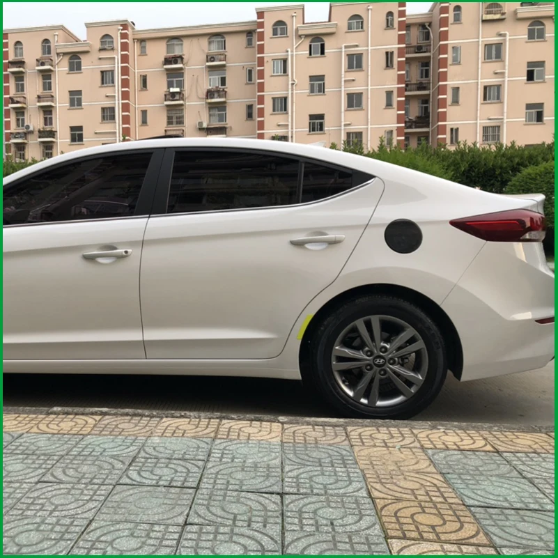 

Car Styling For Hyundai Elantra 2016-2018 Fuel Tank Cover Sticker Trim Exterior Decorate Auto Parts Accessories