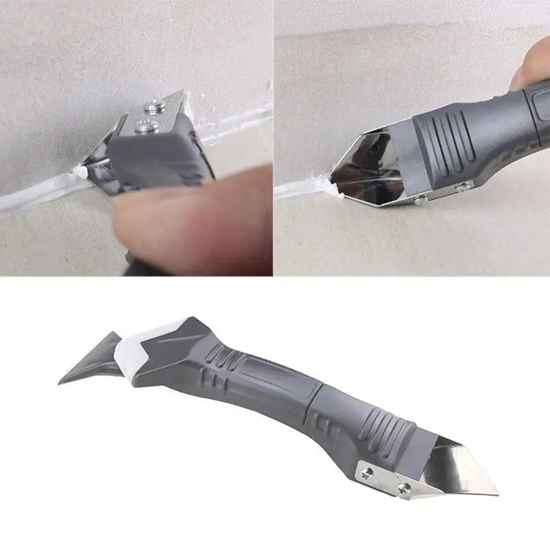 Outils de calfeutrage en Silicone 4 en 1, grattoir, tondeuse, outil de revêtement de collage et de collage