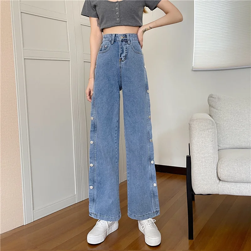 

Cheap wholesale 2021 spring autumn new fashion casual Denim women Pants woman female OL cargo pants women BAtYM6157