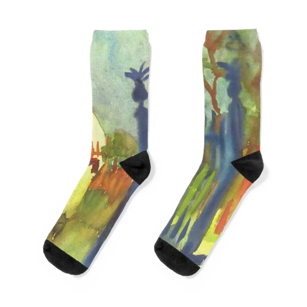 

August Macke 5 Socks kawaii set football Socks Women Men's