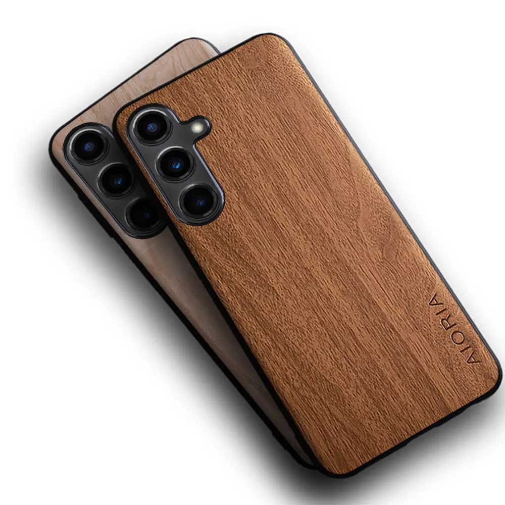 Hoesje voor Samsung Galaxy S26 Plus S25 S24 S23 S22 S21 S20 FE Ultra, bamboe houten patroon achterkant hoesje voor Galaxy S26 Ultra - afbeelding 2