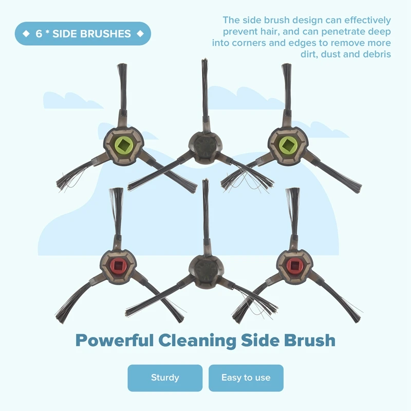 【Популярный】для Ecovacs Deebot Ozmo U2 Dgn22 U2 Pro робот-пылесос, боковая щетка, основная щетка, фильтр, аксессуары для швабры, замена