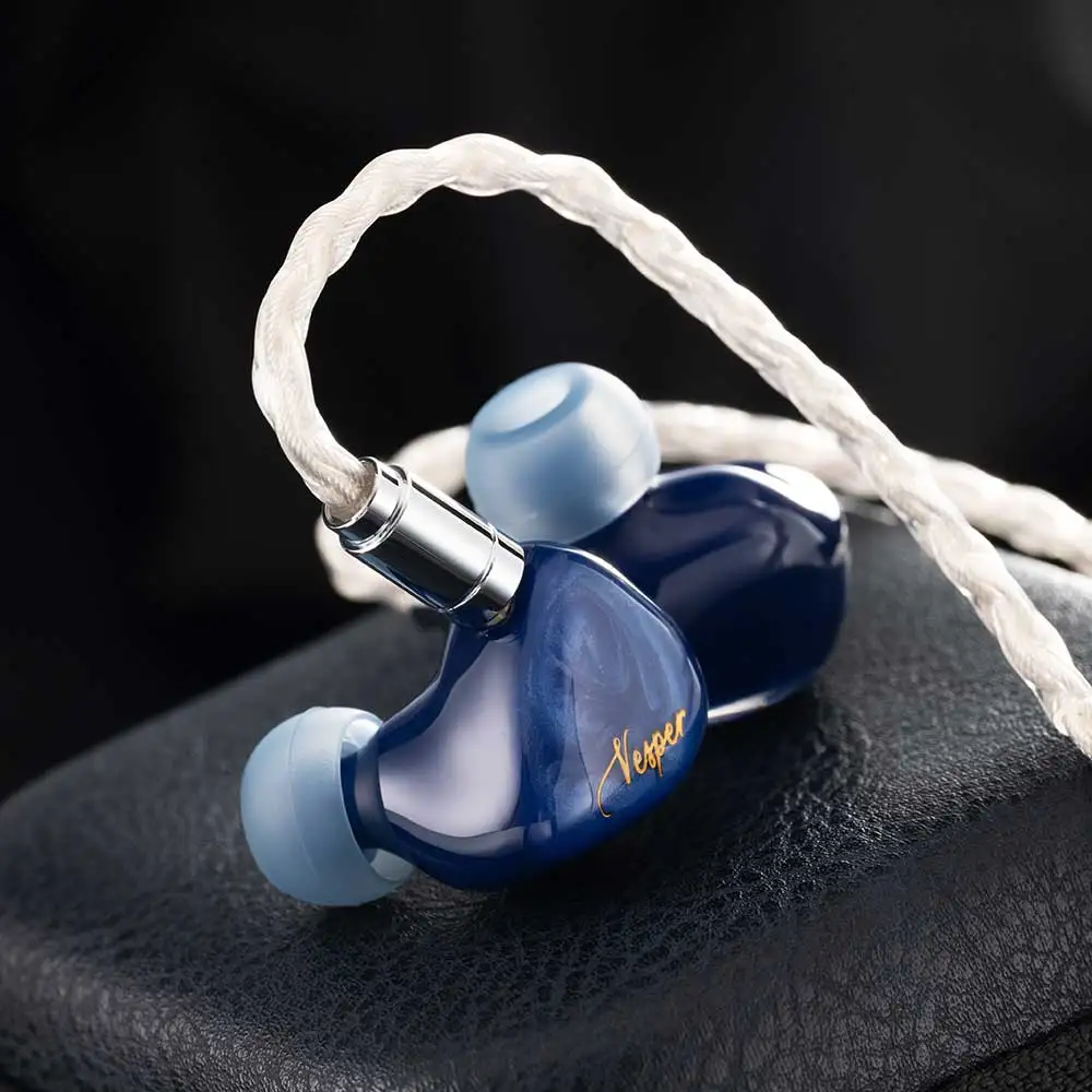 QoA Vesper 2 In Ear Earphone1DD + 1BA سلكي HiFi DJ Music Sport Hybrid Driver IEMs مراقب سماعة 3.5 مللي متر 2Pin كابل مع 0.78 مللي متر