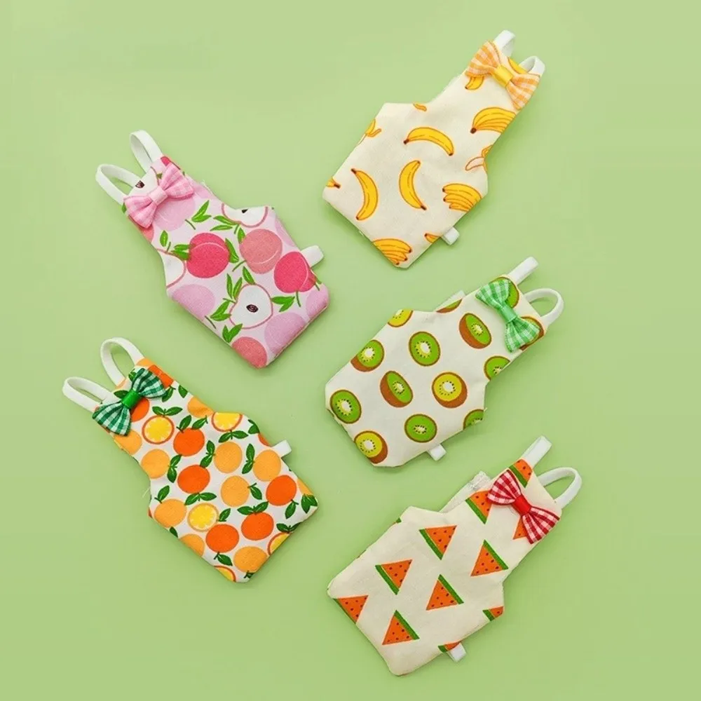 

New Colorful Fruit Parrot Diaper Bowtie Washable Pet Bird Apron Keep Birds Clean Breathable Pet Bird Clothes Indoor Use