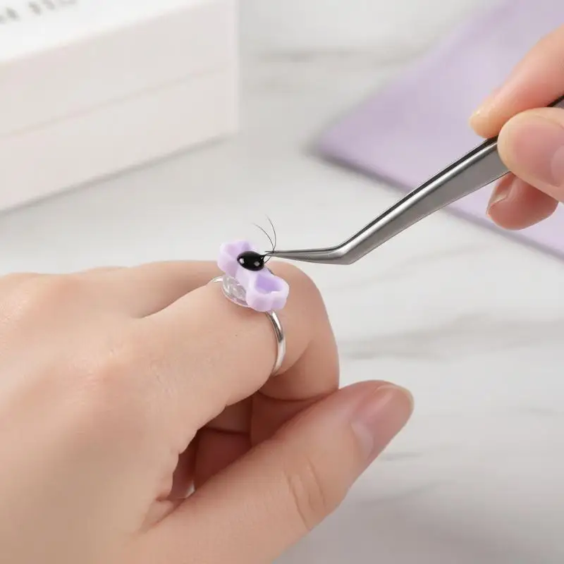 200Pcs Disposable Eyelash Glue Cups Holder Lash Extensions Tattoo Pigment Makeup Tool Glue Delay Cup